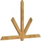 Ekena Millwork Kennewick Rough Sawn Timber Gable Bracket, Western Red Cedar, 72"W x 48"H x 2"D x 4"F, 16/12 Pitch GBW072X48X0204KEN00RWR - alternate 2